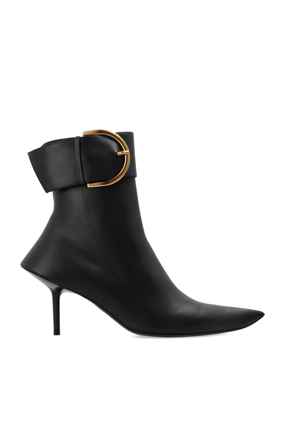 Thin Heel Pointed Toe Boots • Genuine Leather