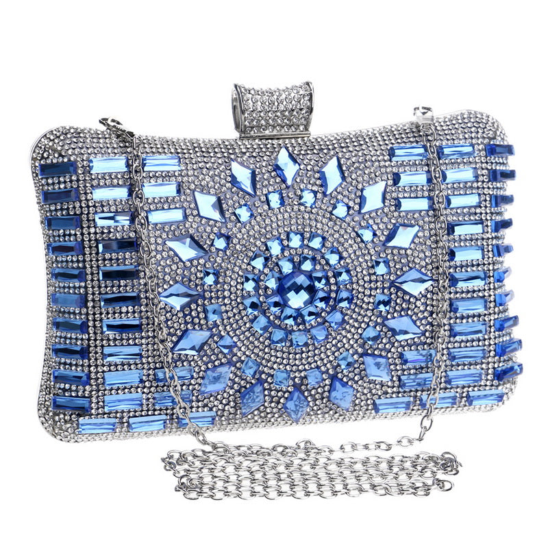 Shoulder Chain Evening Bag • Acrylic Diamond Clutch