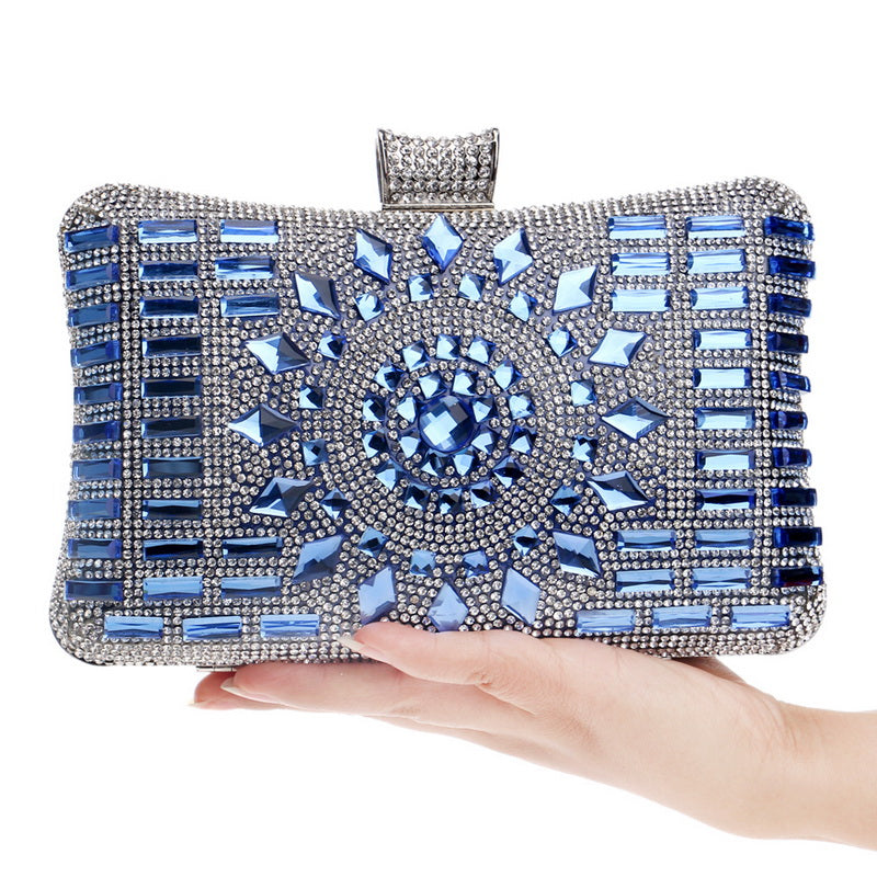 Shoulder Chain Evening Bag • Acrylic Diamond Clutch