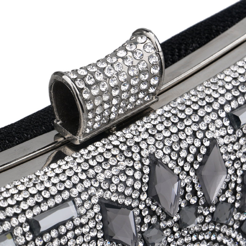 Shoulder Chain Evening Bag • Acrylic Diamond Clutch