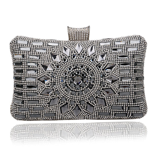 Shoulder Chain Evening Bag • Acrylic Diamond Clutch