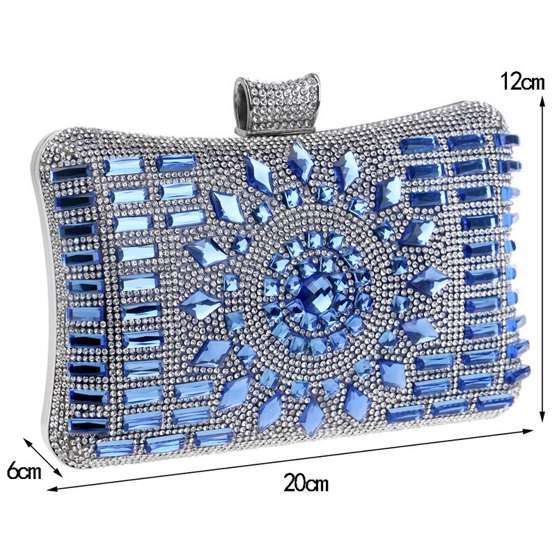 Shoulder Chain Evening Bag • Acrylic Diamond Clutch