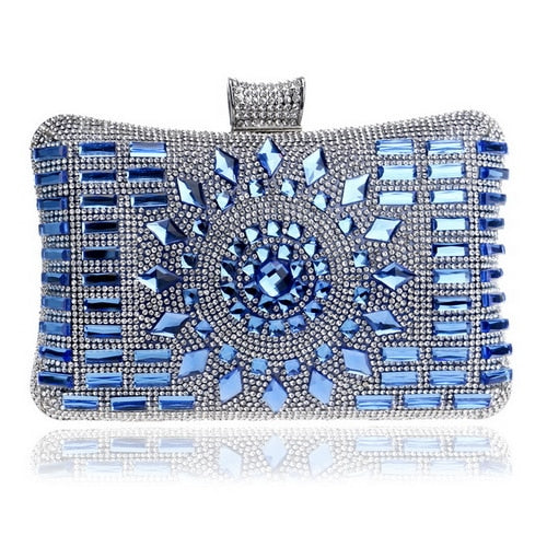 Shoulder Chain Evening Bag • Acrylic Diamond Clutch