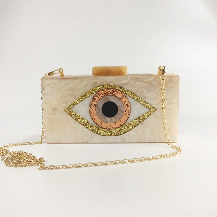 Devil's Eye Mystique Clutch • Acrylic Crossbody Bag