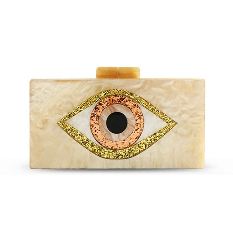 Devil's Eye Mystique Clutch • Acrylic Crossbody Bag