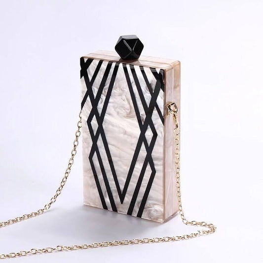 Silk Obsession Clutch • Acrylic Crossbody Bag