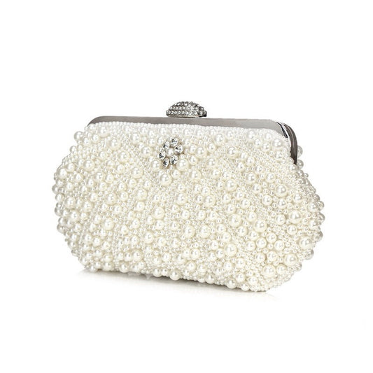 Pearl Evening Handbag • Ladies Vintage Mini Banquet Bag