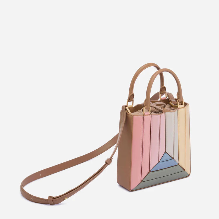 Gradient Grid Crossbody Bag • PU Leather Bag