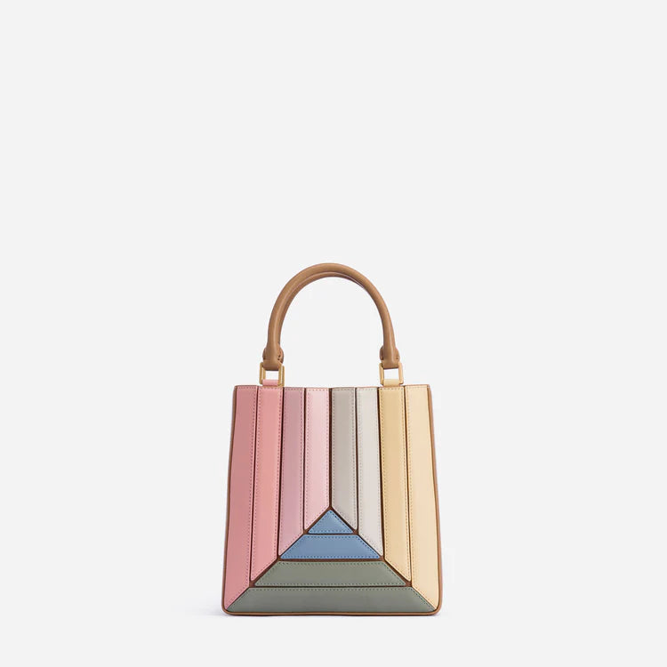 Gradient Grid Crossbody Bag • PU Leather Bag