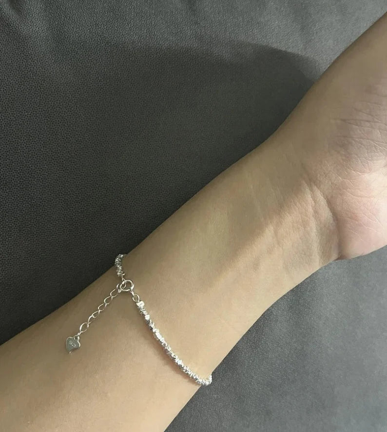 Irregular Silver Bracelet • Sterling Silver Bracelet